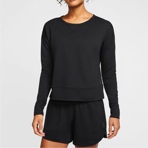 Nike Yoga Women's French Terry Open Back Sweatshirt Size Small